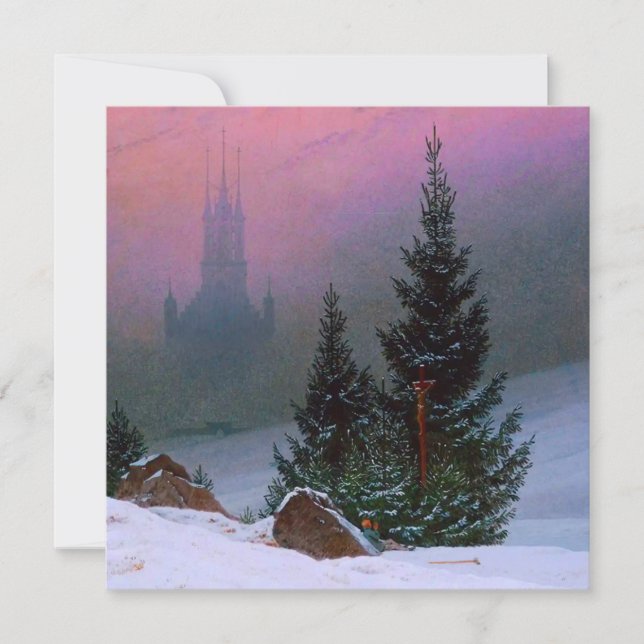 Invitation Paysage d'hiver Caspar David Friedrich (Devant)