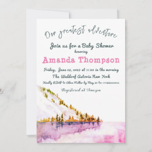 Invitation Paysage hivernal moderne Notre plus grande aventur