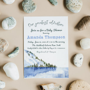 Invitation Paysage hivernal moderne Notre plus grande aventur