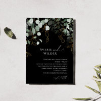 Paysage lunaire Mariage noir et or