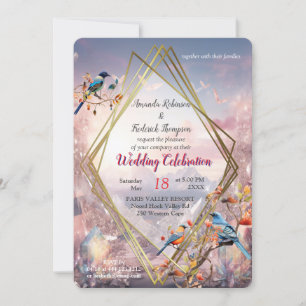 Invitation Paysages de cristaux de voyage de notre monde