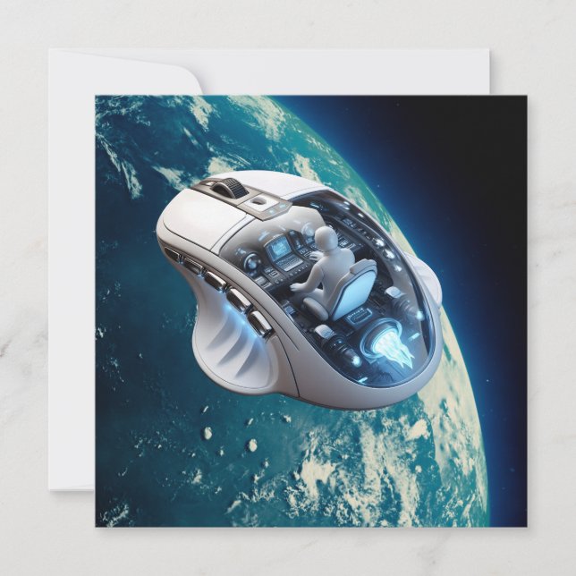 Invitation PC Mouse-Spacecraft : Cliquez sur Earth Orbit. (Devant)