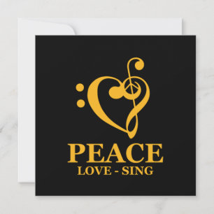 Invitation Peace Love Choir Chorale Chorus Choral Music Clef 