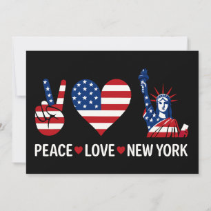 Invitation Peace Love New York