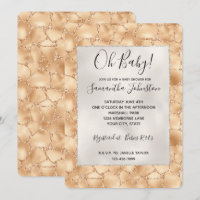 Peach Gold Parties scintillant Glam Sparkle Giraff