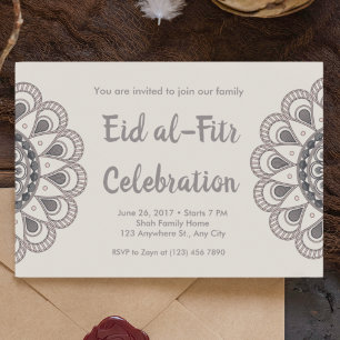 Invitation Peach Mandala Eid al-Fitr
