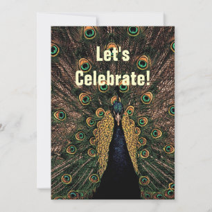 Invitation Peacock - Anniversaire Mariage