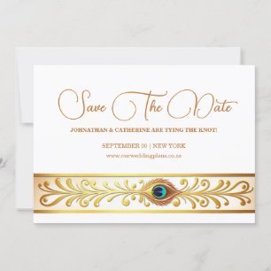 Invitation Peacock plume mariage fleurir thème oiseau économi