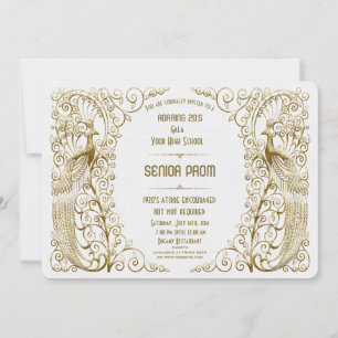 Invitation Peacock Senior Prom