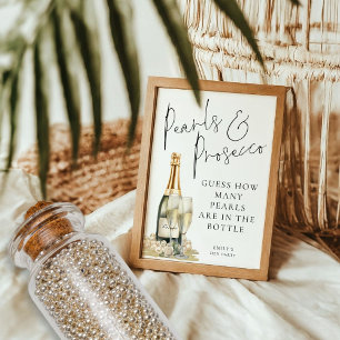 Invitation Pearls Prosecco Devine Combien De Jeu Du Parti Hen
