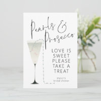 Pearls Prosecco Love is Sweet Fête des mariées Car