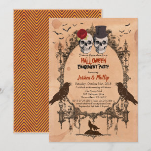 Invitation Peau de sucre de l'invitation de la fête d'Hallowe