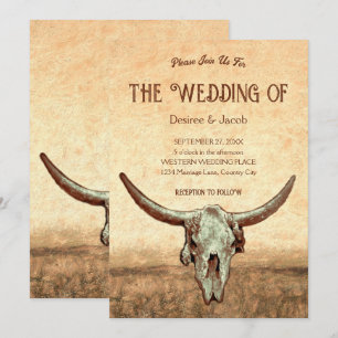 Invitation Peau routique du pays occidental