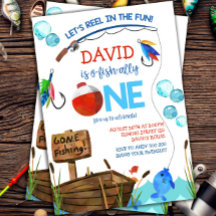 Pêche 1er anniversaire Garçon O-fish-ally