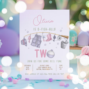 Invitation Pêche 2e anniversaire O-Fish-Ally Deux anniversair