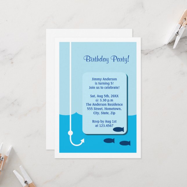 Invitation Pêche à basse altitude (Devant/Arrière en situation)