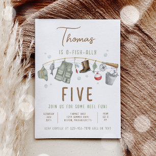 Invitation Pêche Anniversaire O-Fish-Ally Le Gros Anniversair