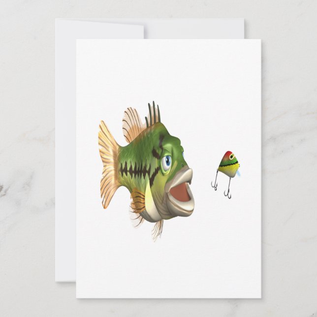 Invitation Pêche au bar (Devant)