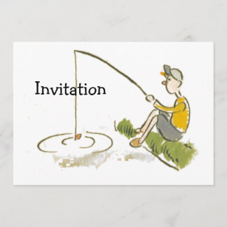 Invitation Pêche de garçon