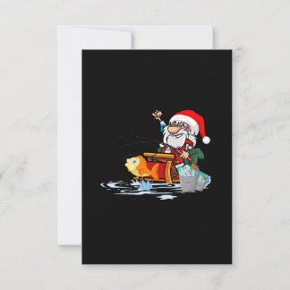 Invitation Pêche du Père Noël pendant Noël