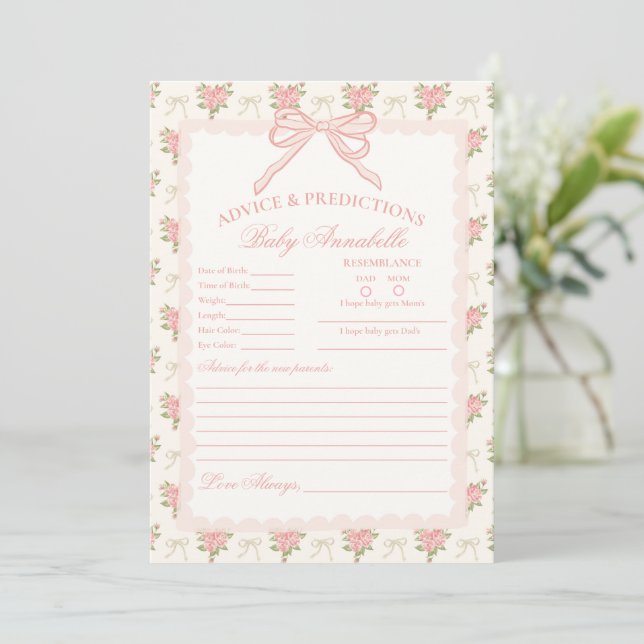 Invitation Pêche et beige : conseils fleuris fantaisie pour c (Debout devant)