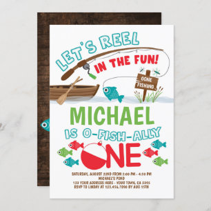 Invitation Pêche, O-Fish-ally, un anniversaire