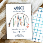 Invitation Pêche O-Pêche-lement Le Gros Bleu Garçon Anniversa<br><div class="desc">♥ Un moyen parfait d'inviter vos invités à la fête d'anniversaire de votre petit !</div>