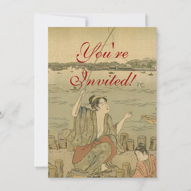 Invitation Pêcheurs Japonais (Devant)