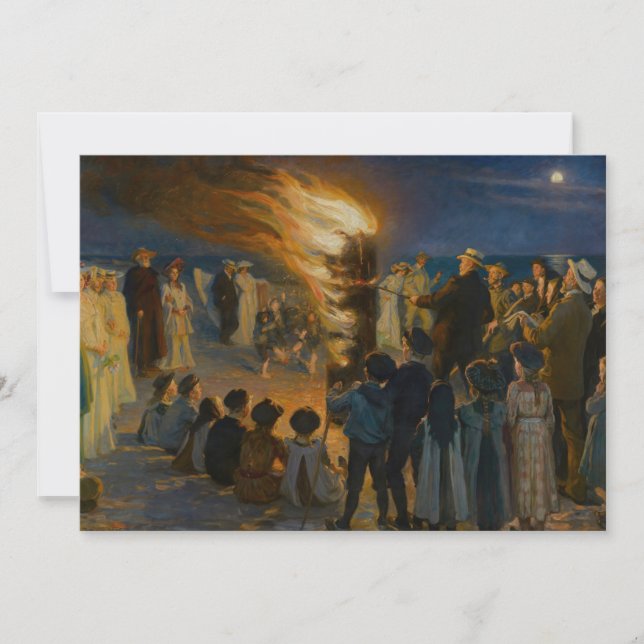 Invitation Peder Severin Kroyer - Bonfire de la veille du mil (Devant)