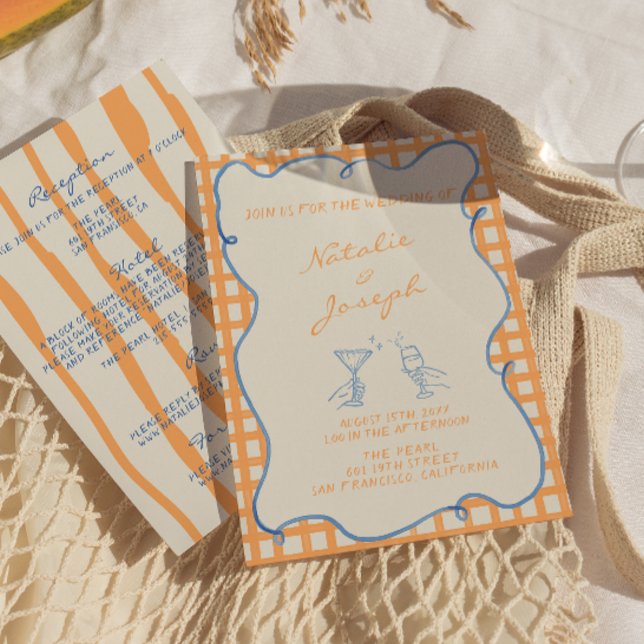 Invitation Peint À La Main De Couleur Whimsical Tout En Un Ma (Créateur téléchargé)