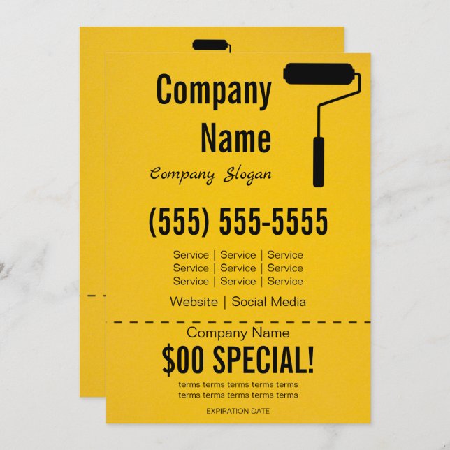 Invitation Peintre 5x7 (Devant / Derrière)