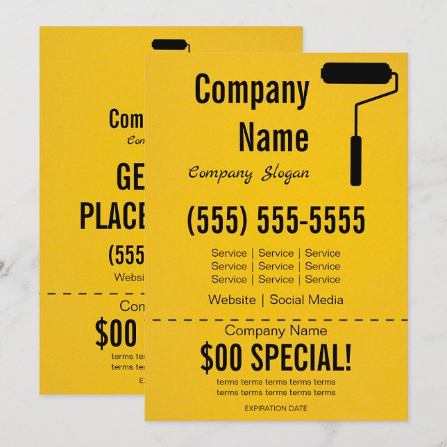 Invitation Peintre 5x7 Flyer (Devant / Derrière)