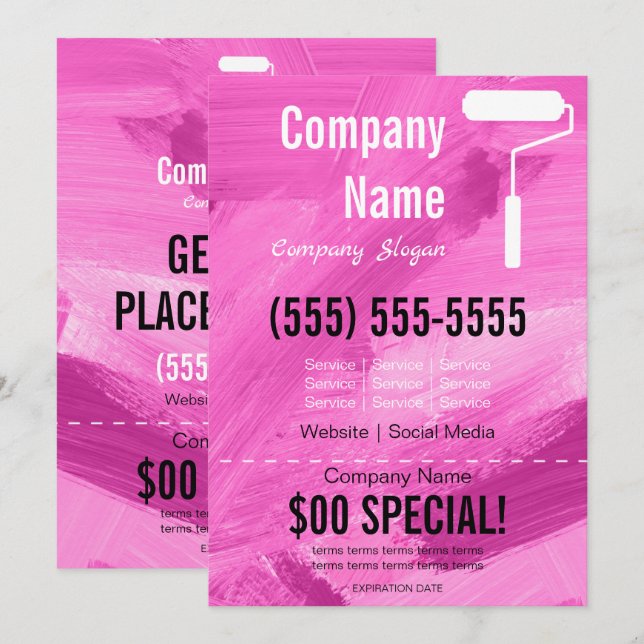 Invitation Peintre 5x7 Flyer (Devant / Derrière)