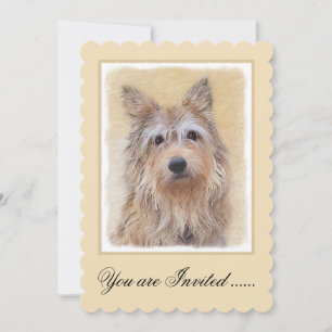 Invitation Peinture Berger Picard - Joli art original chien