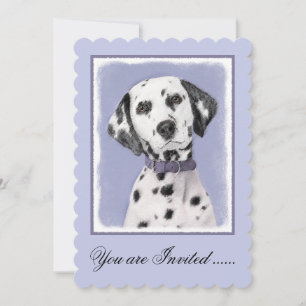 Invitation Peinture Dalmatienne - Cute Original Chien Art