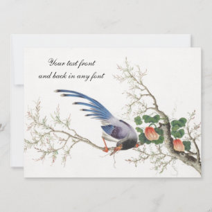 Invitation Peinture d'oiseaux chinois