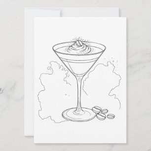 Invitation Peinture et boisson Espresso Martini Images