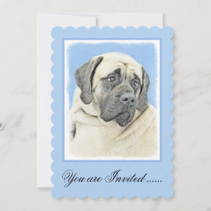 Invitation Peinture Mastiff (Fawn) anglaise - Art Chien origi