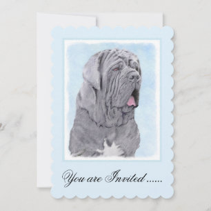 Invitation Peinture Mastiff Neopolitan - Art Chien original