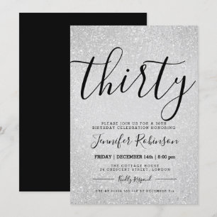 Invitation Peinture simple + moderne à Parties scintillant d'