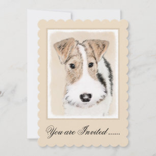 Invitation Peinture Terrier de Renard de fil - Cute Original