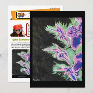 Invitation Peinture « Tropical Orchid » sur une impression à
