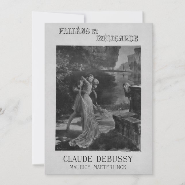 Invitation Pelleas et Melisande Opéra, 1902 (Devant)