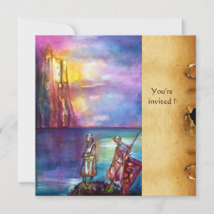 Invitation PENDRAGON Chevaliers médiévaux, Coucher de soleil