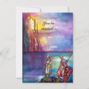 Invitation PENDRAGON Chevaliers médiévaux, Coucher de soleil