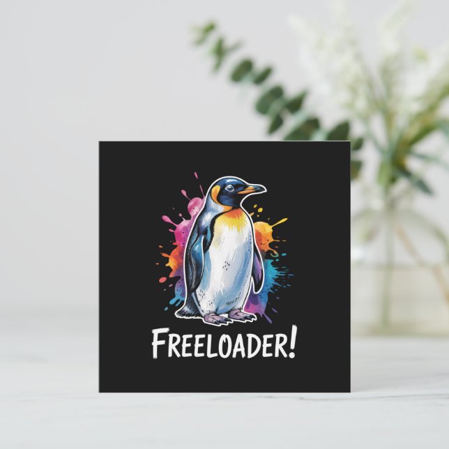 Invitation Penguin Freeloader Résiste à la politique (Debout devant)