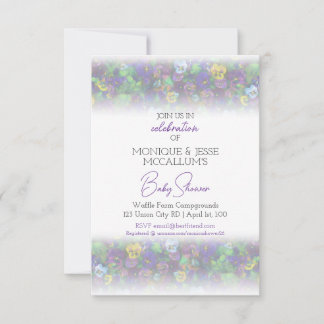 Invitation Pensées [violet]