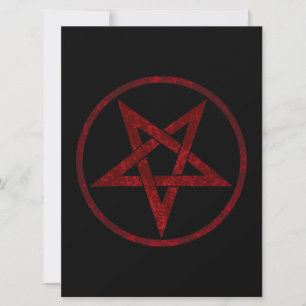 Invitation Pentagram Red Devil