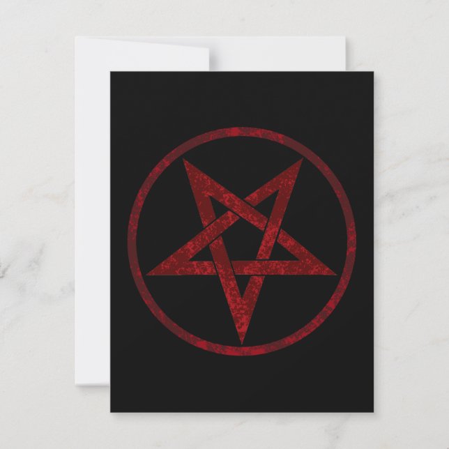 Invitation Pentagram Red Devil (Devant)