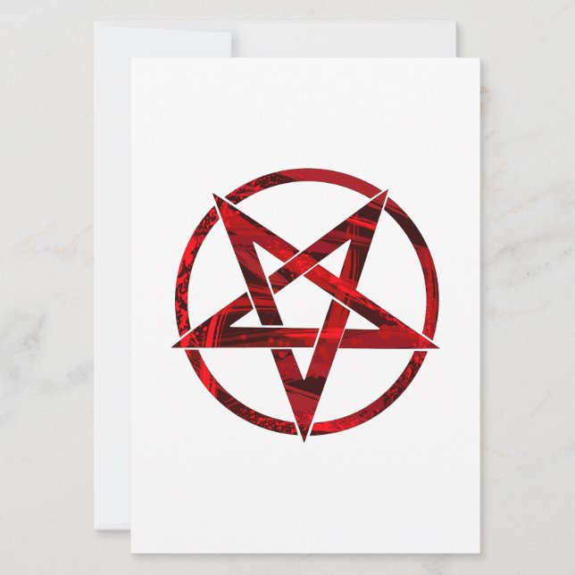 Invitation Pentagramme du Diable Rouge (Devant)